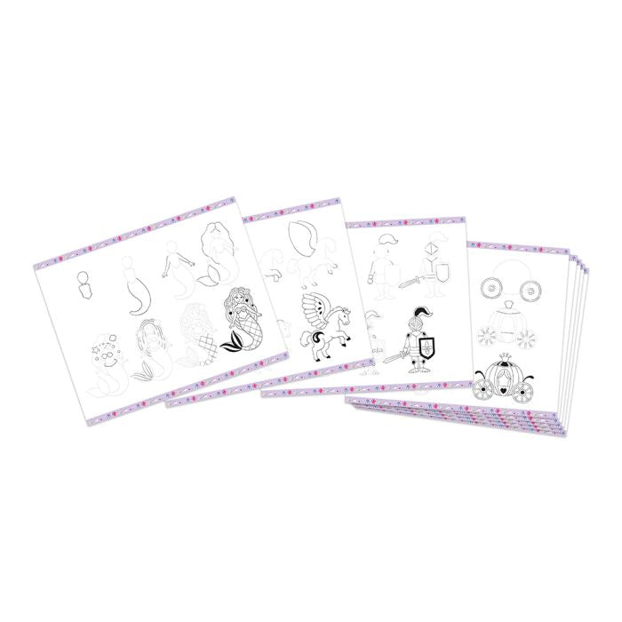 Caja Dibujo Creativo - 20 modelos Fantasía