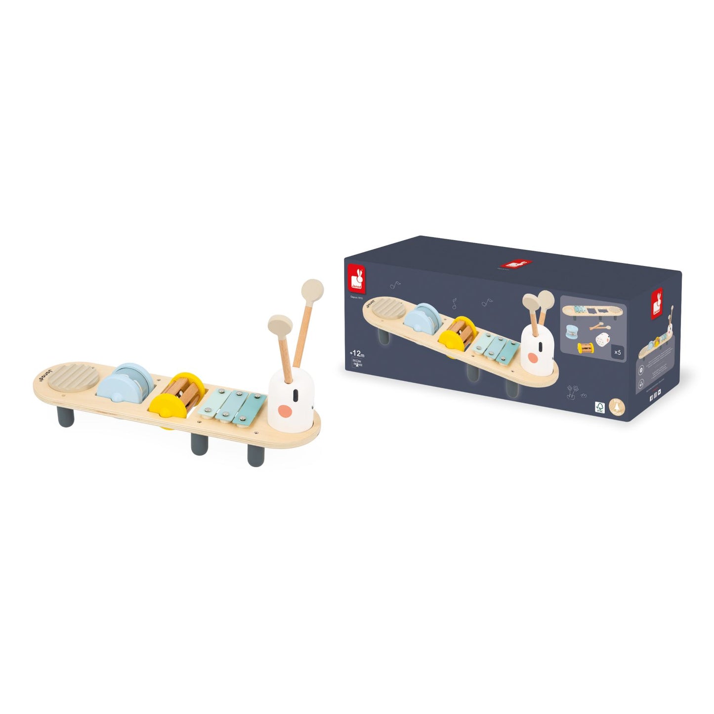 Tabla de estimulación musical Oruga