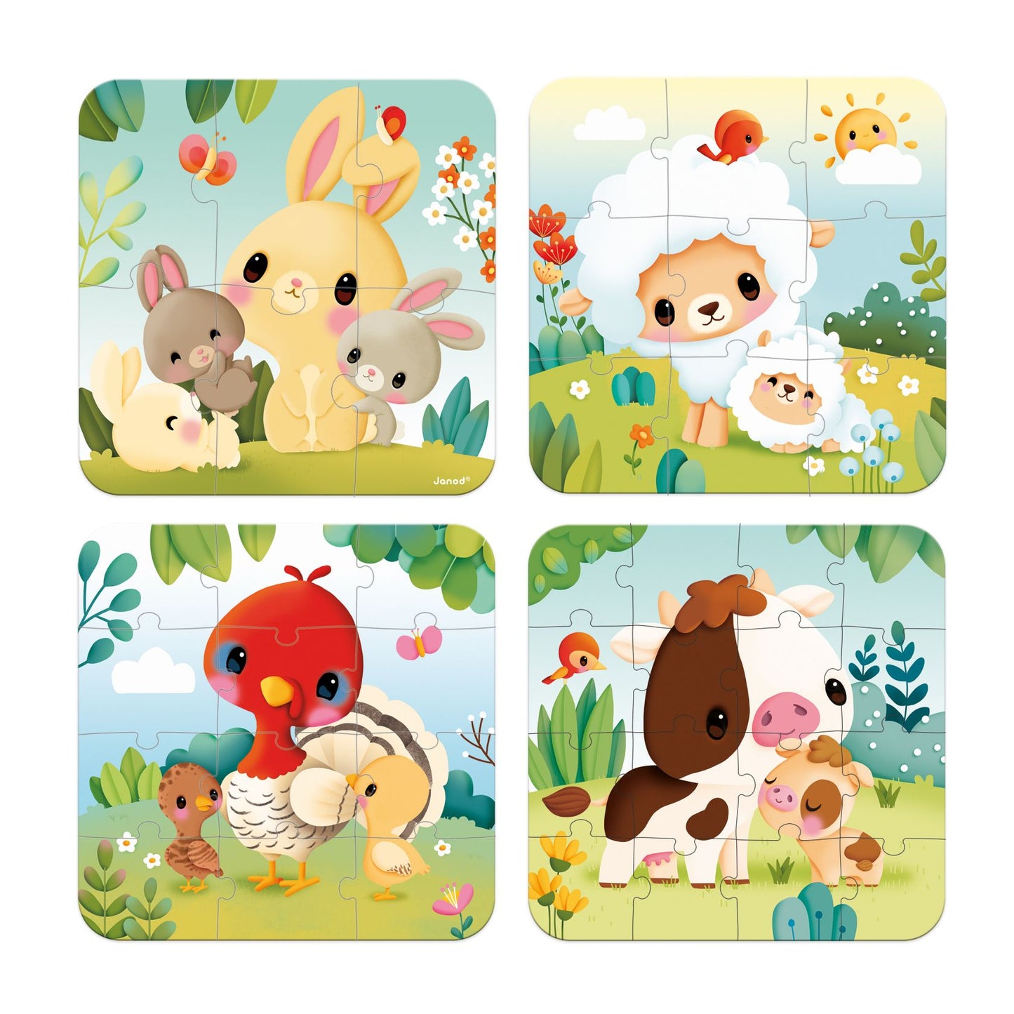 Puzles Evolutivos de los Animales de La Granja