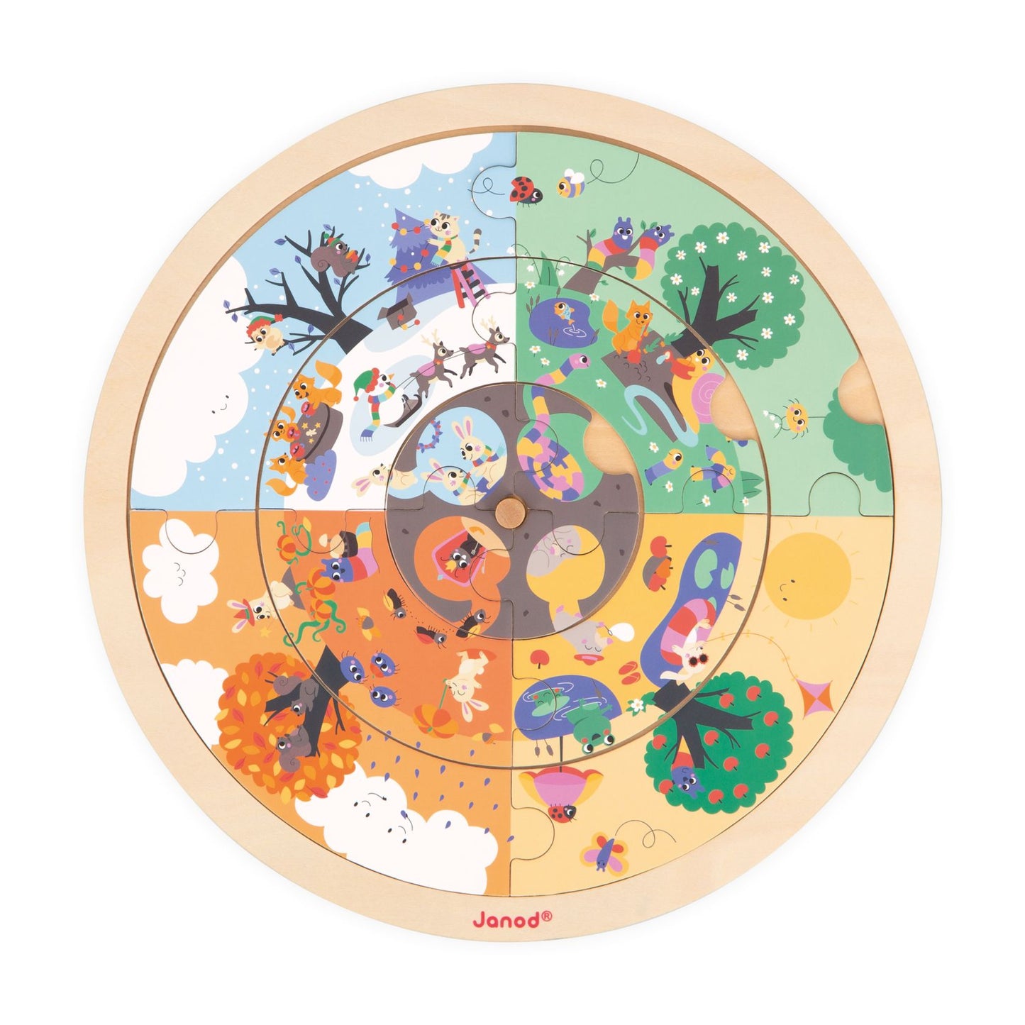 Puzle de Observación redondo- El Jardín