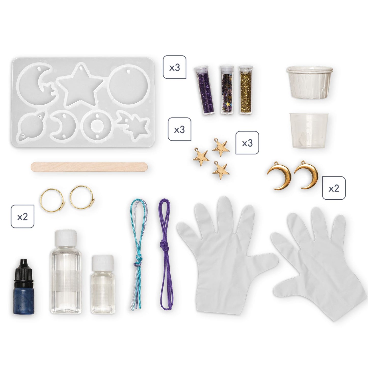 14 Joyas Galácticas de Resina para crear