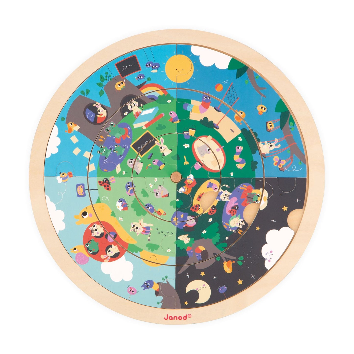 Puzle de Observación redondo- El Jardín