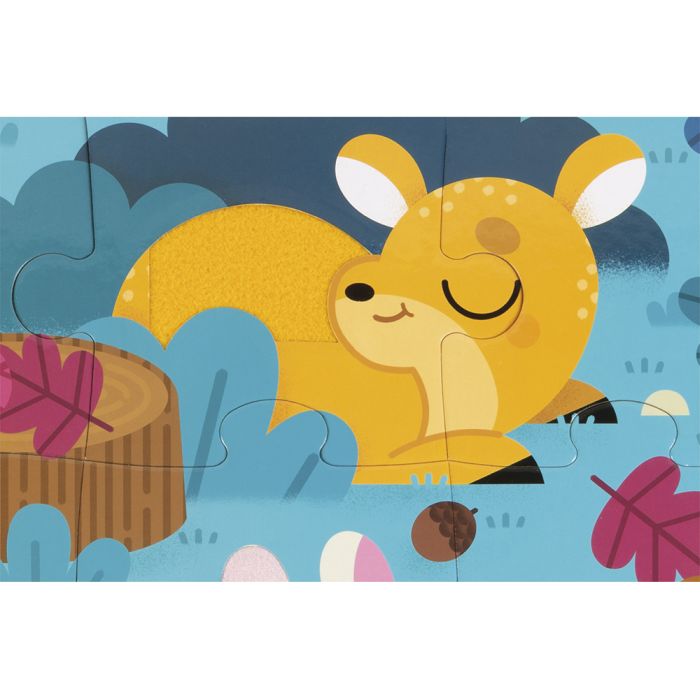 Puzle Táctil Los Animales del Bosque 20 piezas