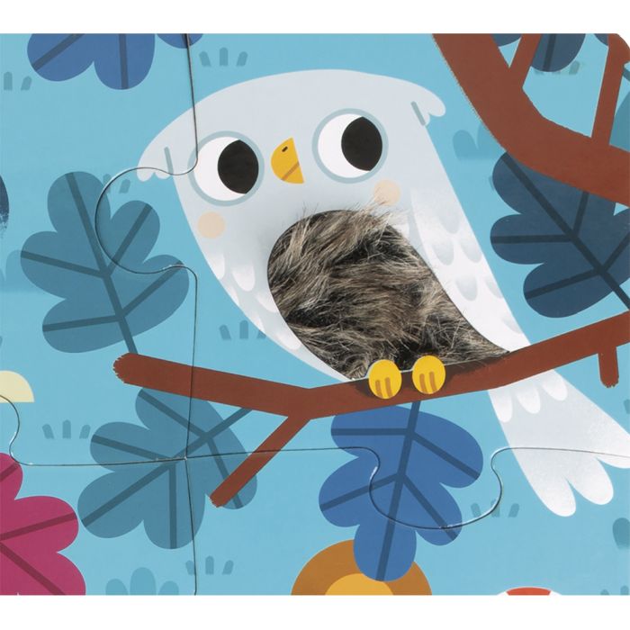 Puzle Táctil Los Animales del Bosque 20 piezas