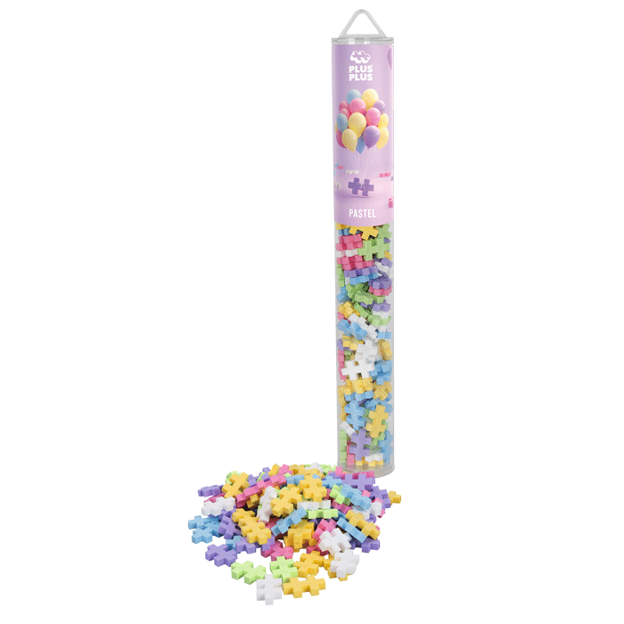 Tubo Plus- Plus Pastel-100 piezas