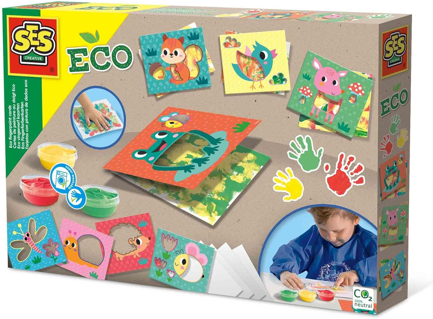 Tarjetas con Pinturas de Dedos ECO