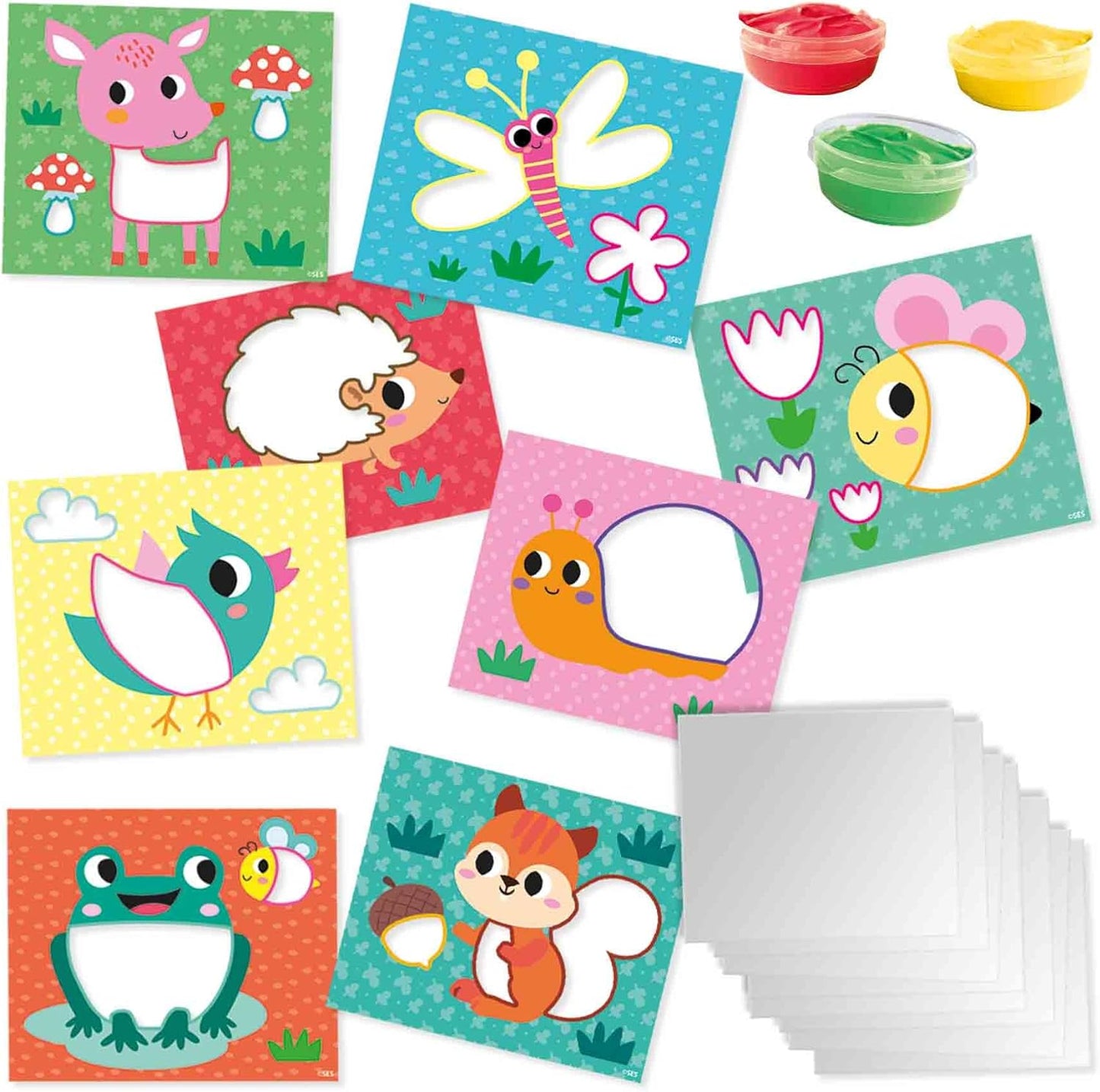 Tarjetas con Pinturas de Dedos ECO