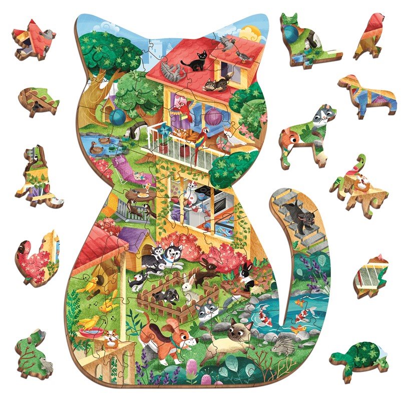 Woody Puzzle - Mascotas
