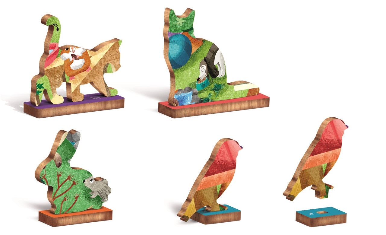 Woody Puzzle - Mascotas