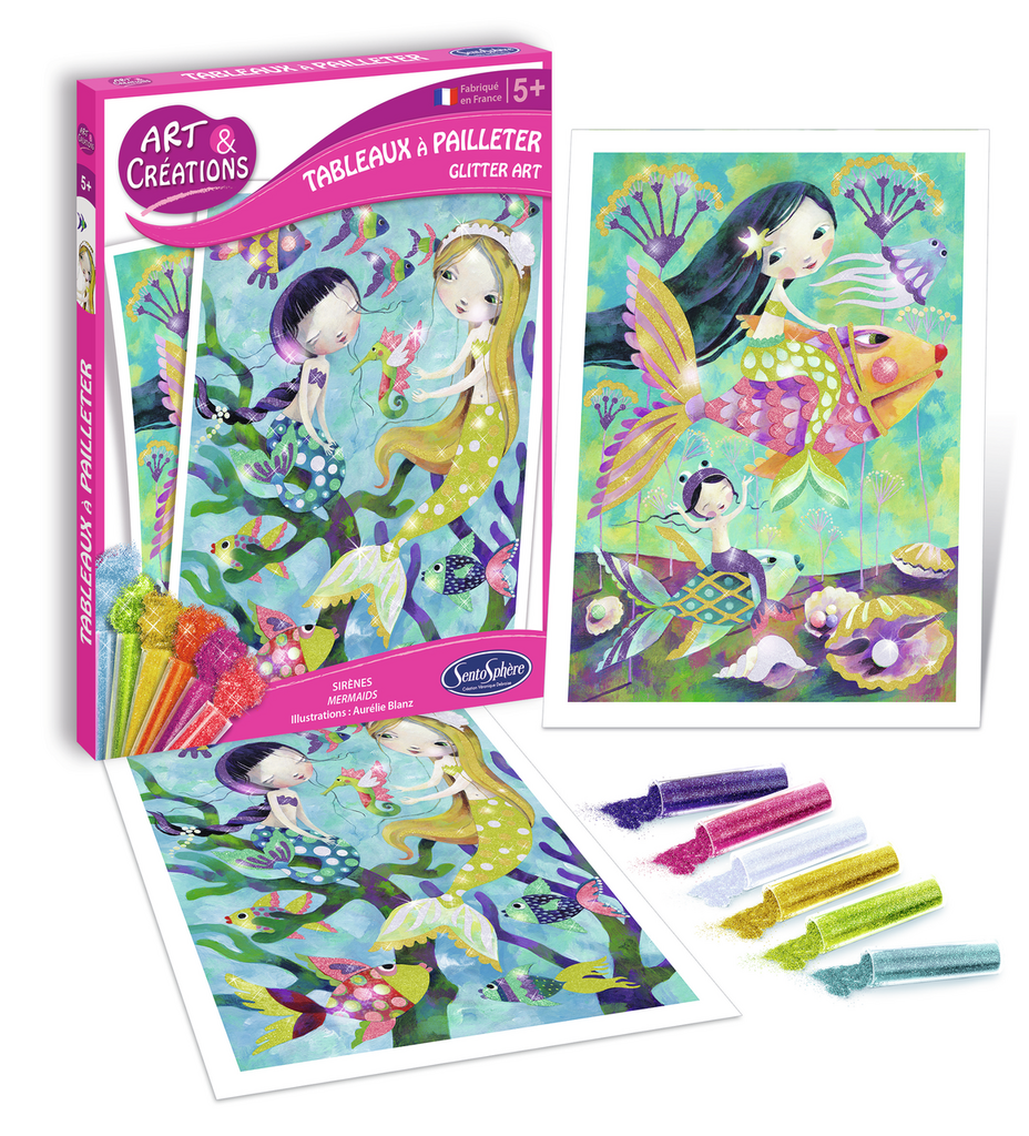 AC Colorea Sirenas con Purpurinas