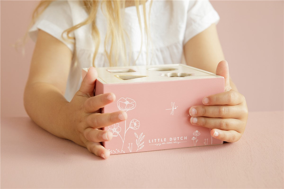 Encajable de Formas Flowers Rosa