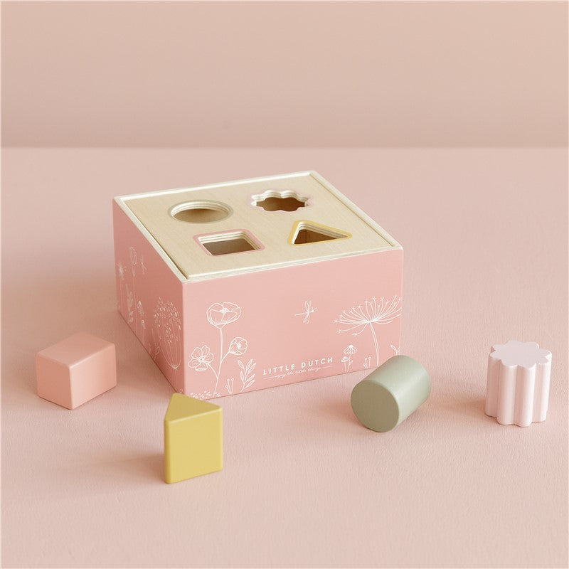 Encajable de Formas Flowers Rosa
