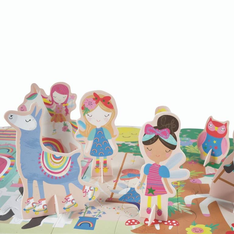 Puzzle de Suelo con figuras Unicorn (60 piezas)