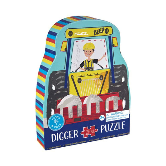 Puzzle con forma Excavadora (12 piezas)