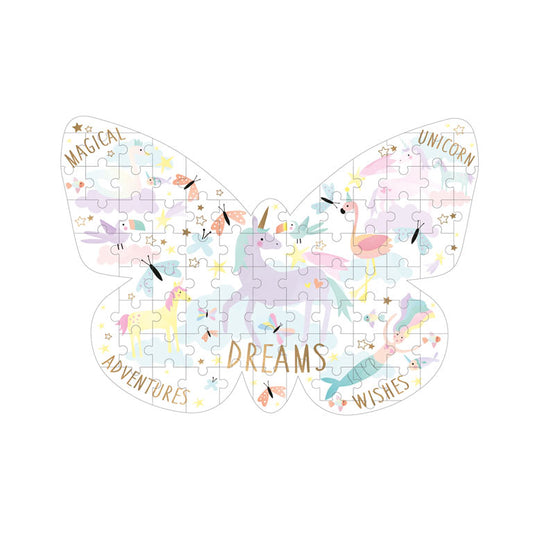 Puzzle con forma Unicornio (80 piezas)