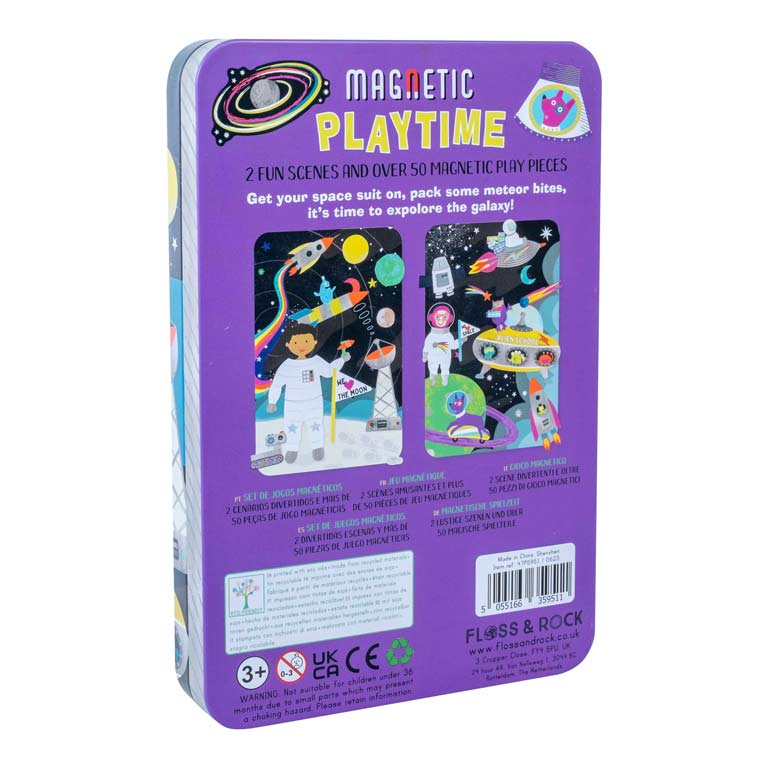 Estuche Metal Juego Magnético Espacio