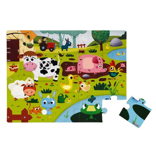 Puzle Táctil Animales de La Granja 20 piezas