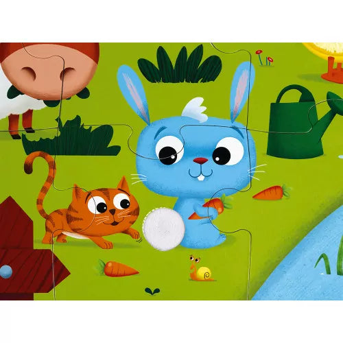 Puzle Táctil Animales de La Granja 20 piezas
