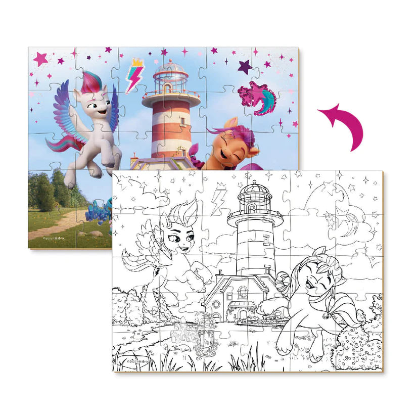 Puzzle 2 en 1 para colorear My Little Pony Sunny & Izzy (30 piezas)