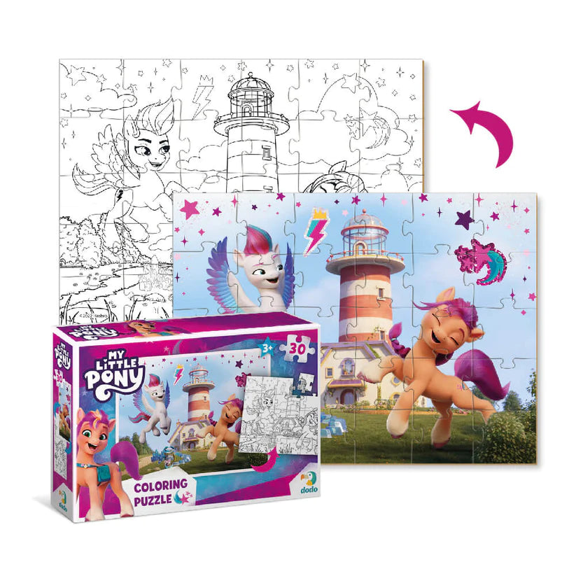 Puzzle 2 en 1 para colorear My Little Pony Sunny & Izzy (30 piezas)