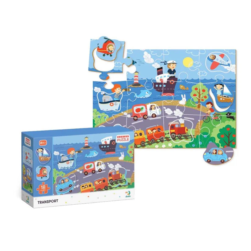 Puzzle con formas Transportes