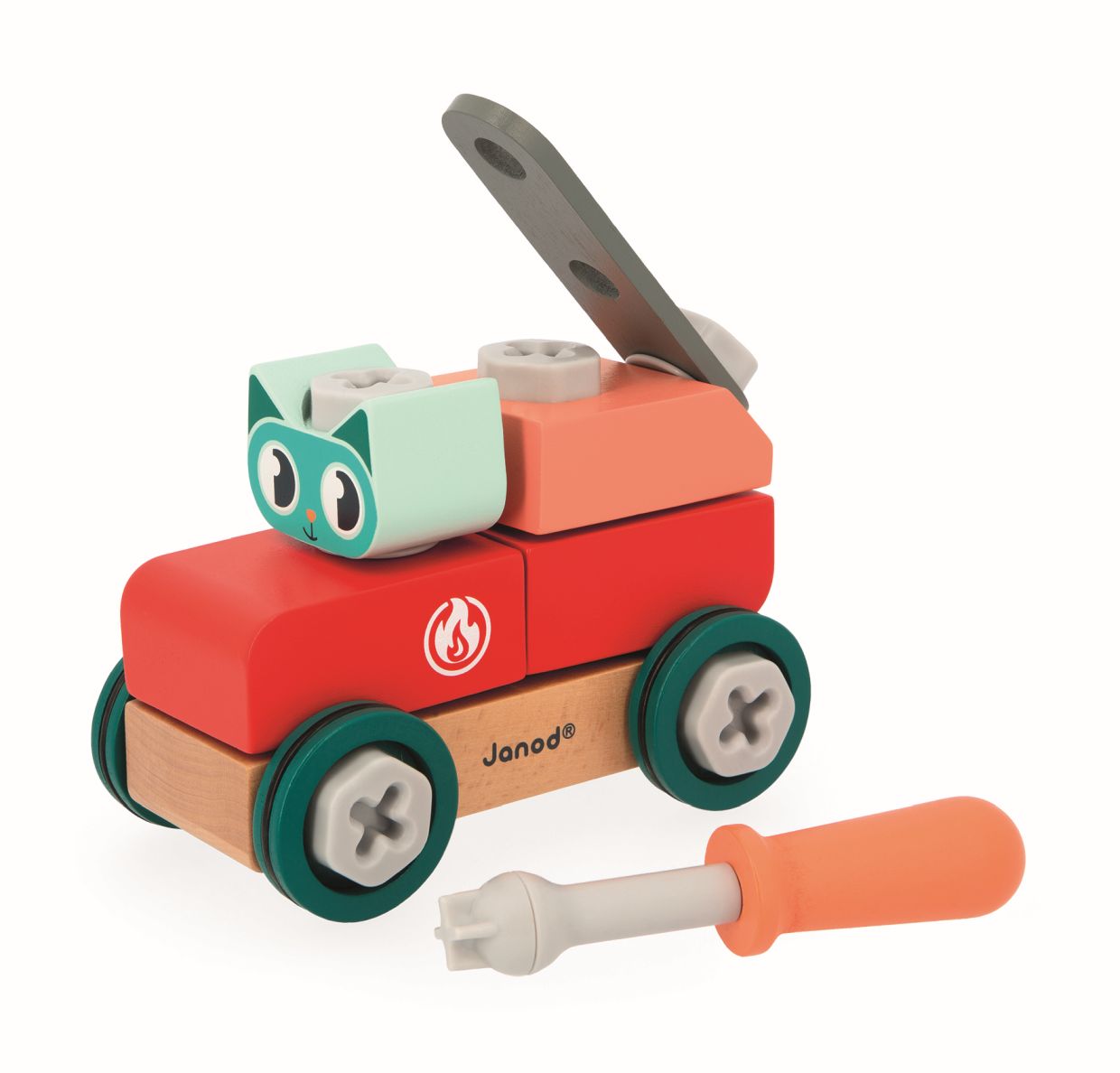 Brico´Kids Coche Gato para hacer Bricolaje