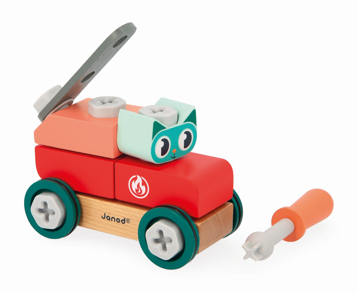 Brico´Kids Coche Gato para hacer Bricolaje