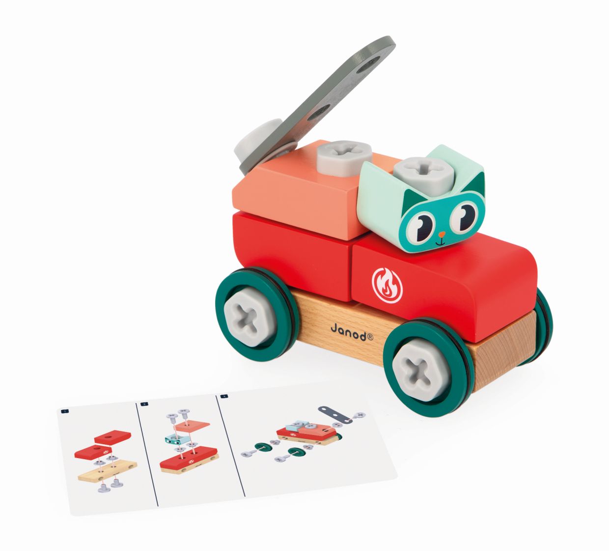 Brico´Kids Coche Gato para hacer Bricolaje