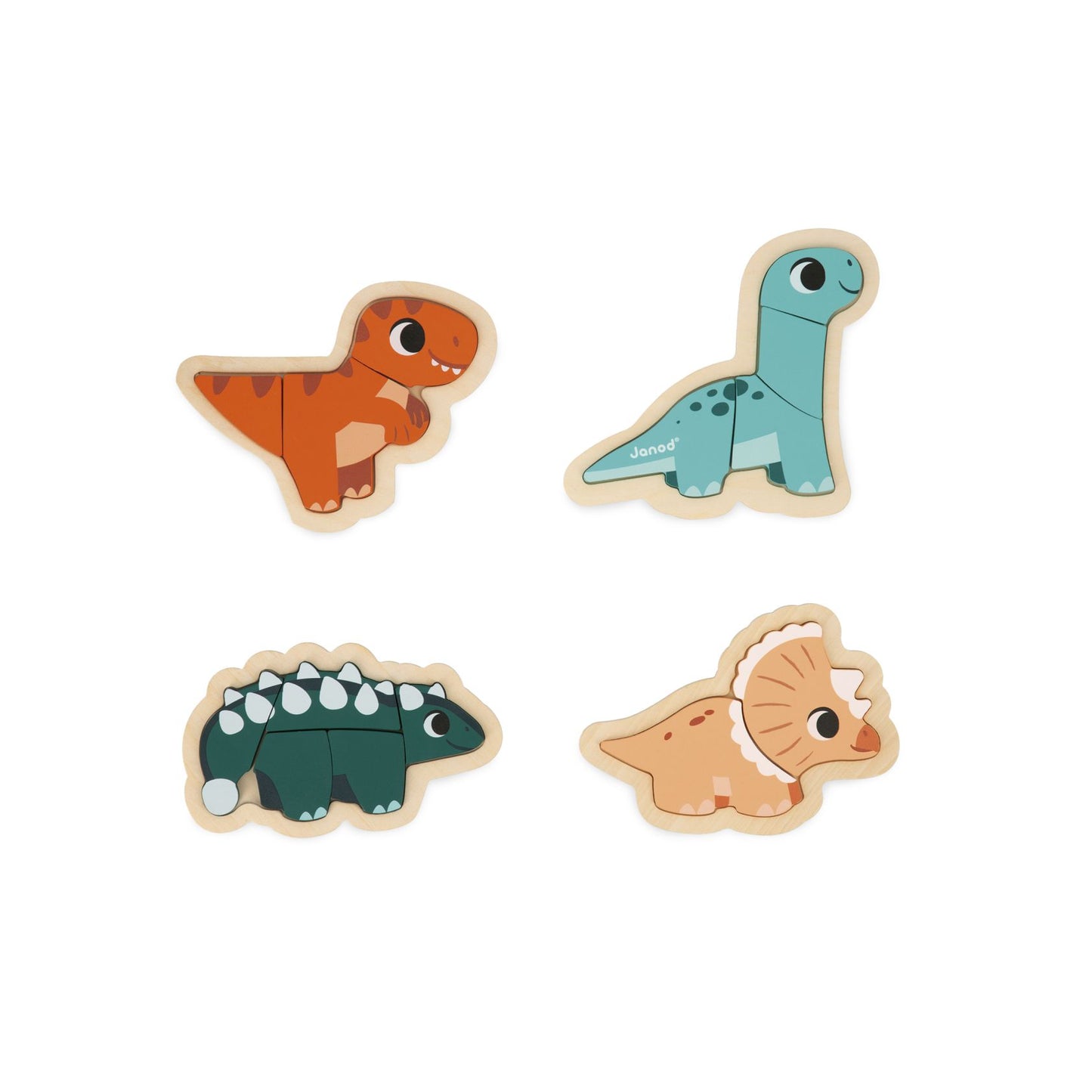 4 Puzles  Evolutivos Dino