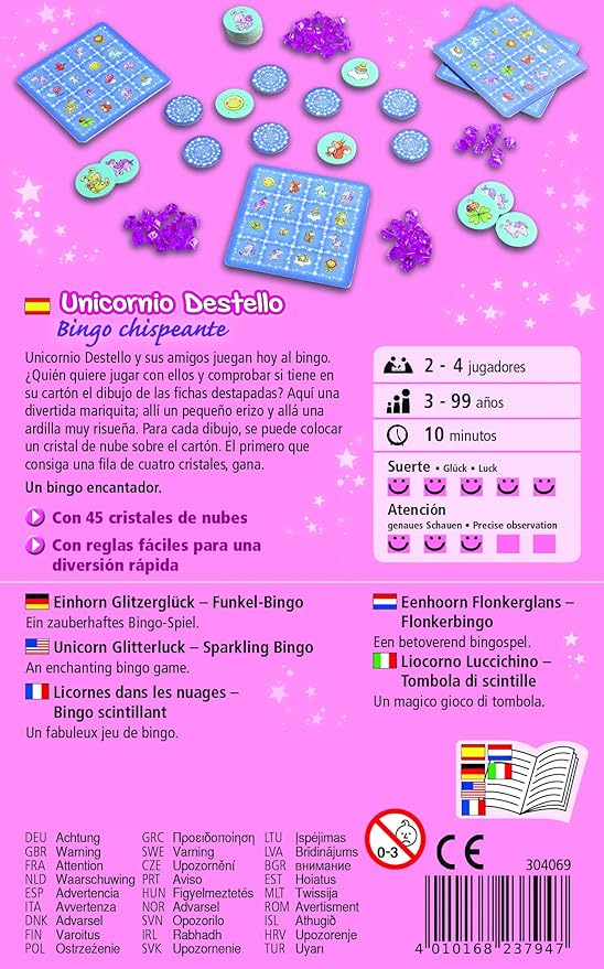 Unicornio Destello - Bingo Chispeante