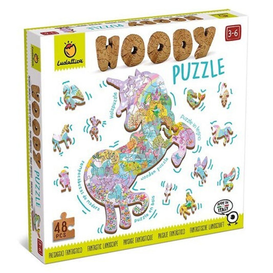 Woody Puzzle - Unicornio Encantado