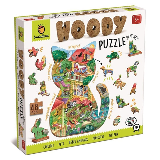 Woody Puzzle - Mascotas