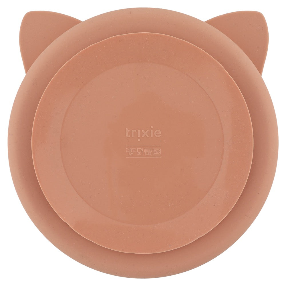 Plato Dividido Silicona Gato - Trixie