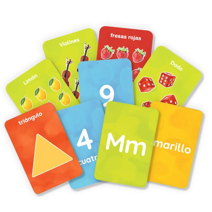 Flash cards: Letras, Números, Formas y Colores