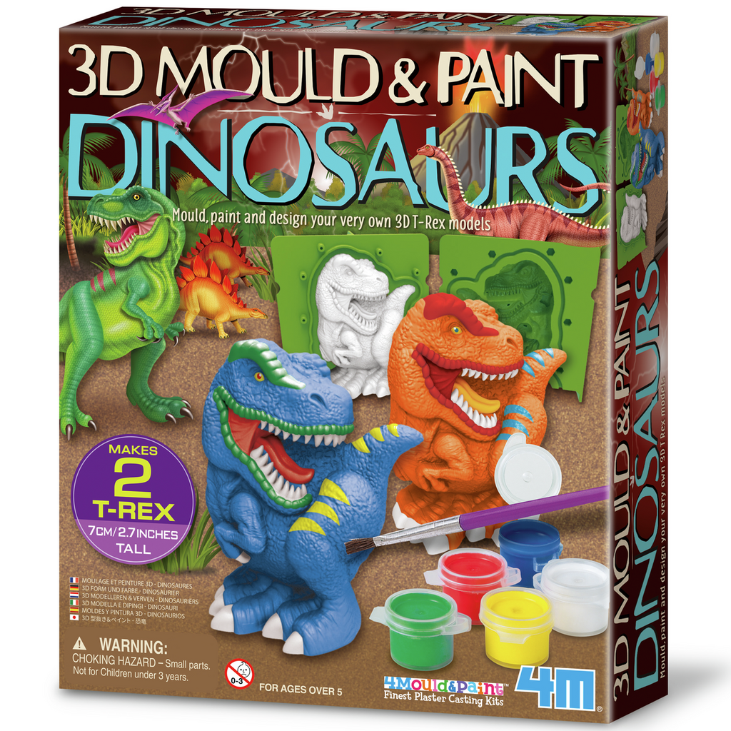 Mould & Paint 3D Dinosaurios