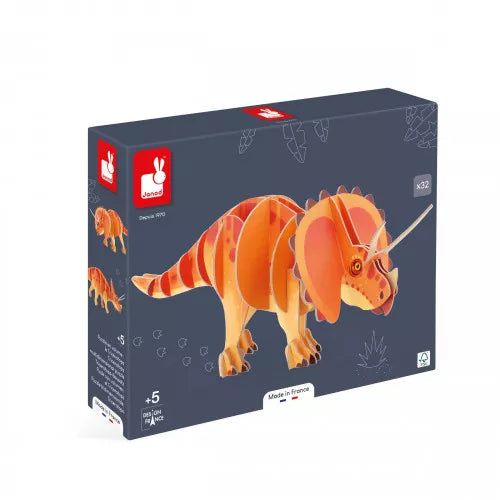 Dino - Puzzle con volumen: El Triceratops