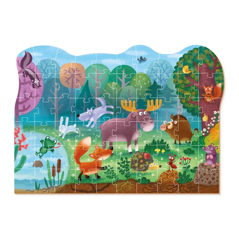 Puzzle de observación Animales del bosque