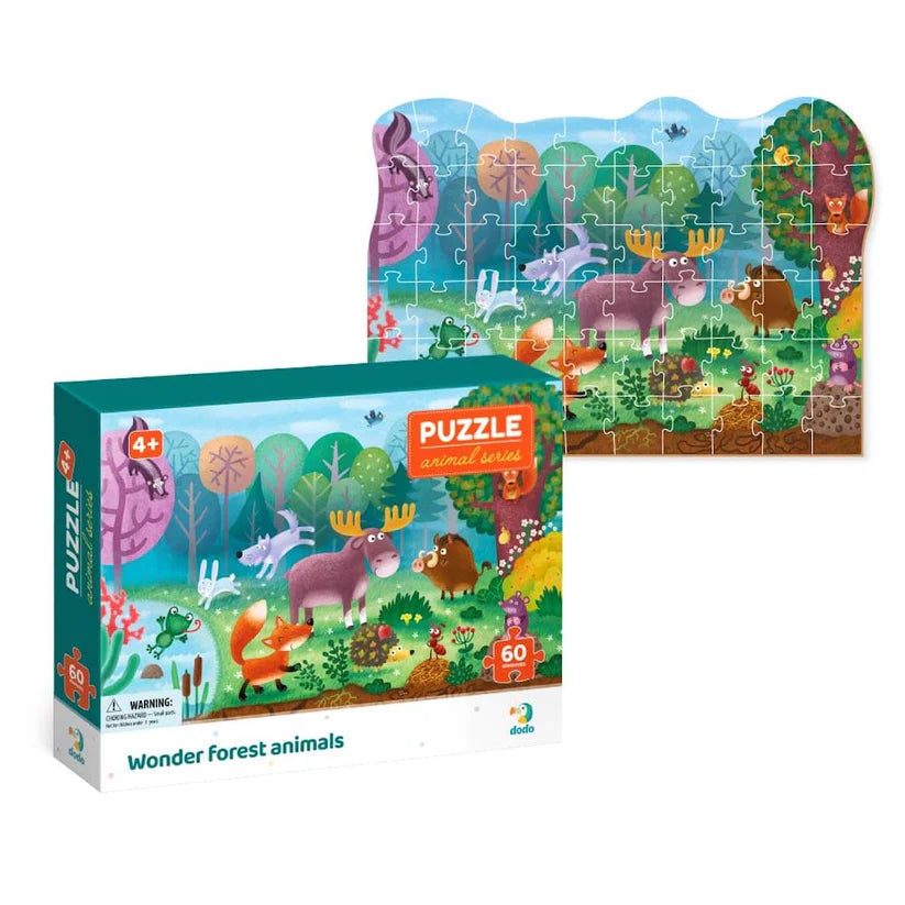 Puzzle de observación Animales del bosque