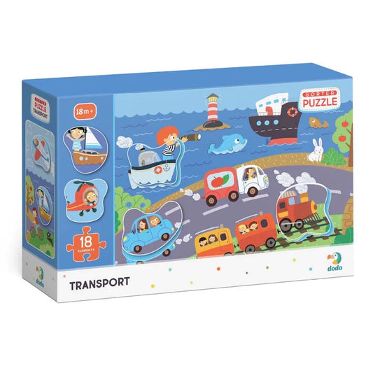 Puzzle con formas Transportes