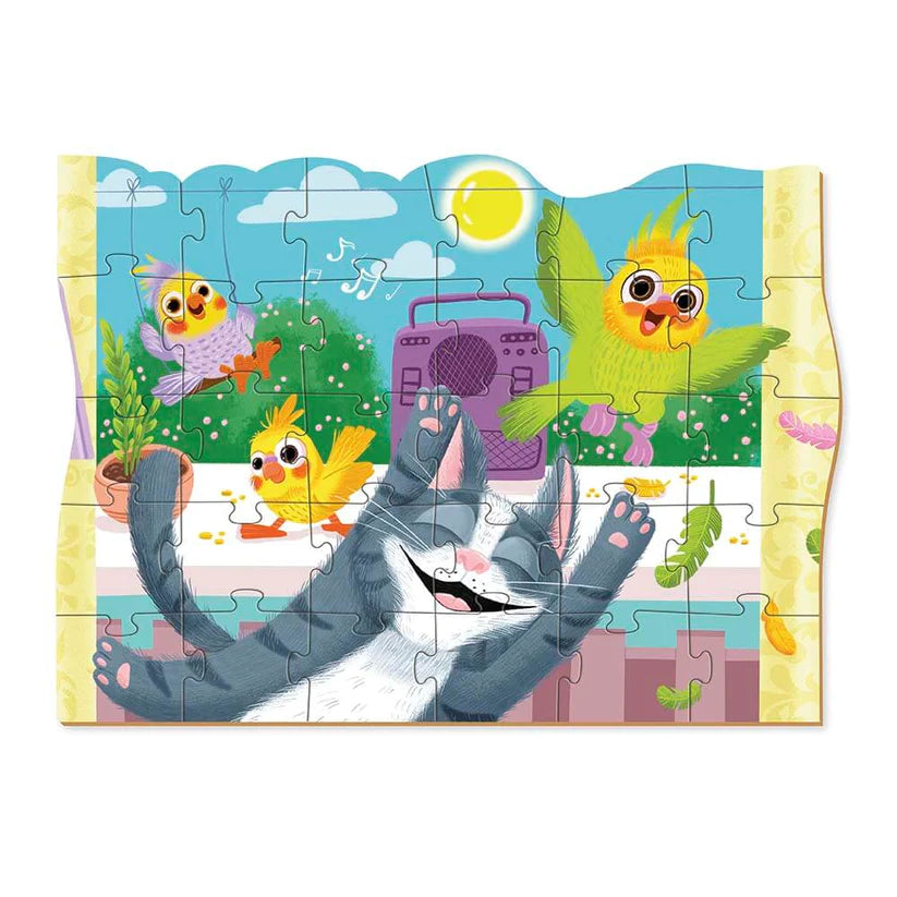 Puzzle Mascotas Gato Feliz