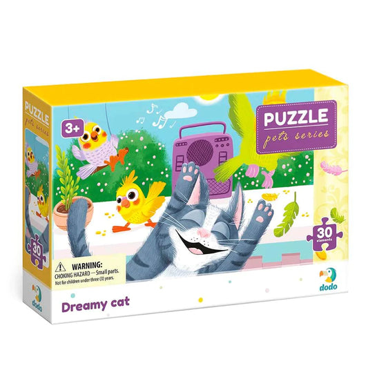 Puzzle Mascotas Gato Feliz