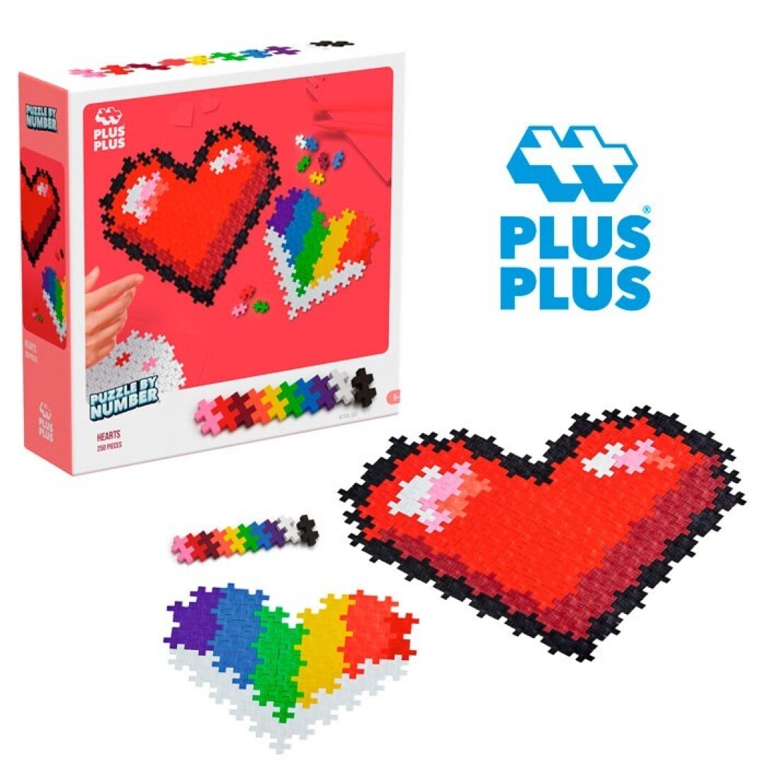 Puzzle by Number: Corazones